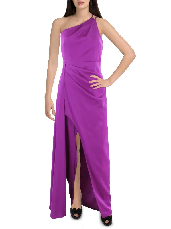 Women's Transitional Attire Womens One Shoulder Long Evening Dress