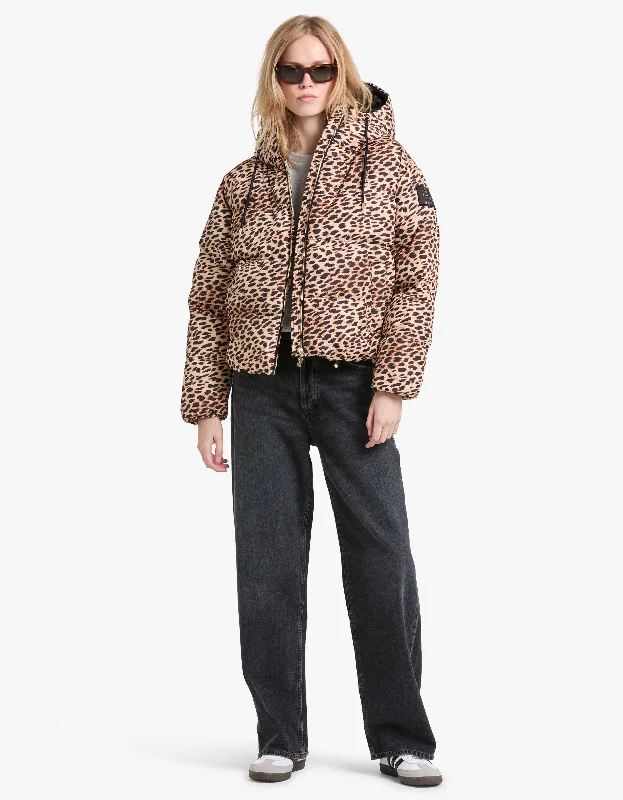 Vintage-Inspired Women's Apparel All Around Jacket - Cheetah Print