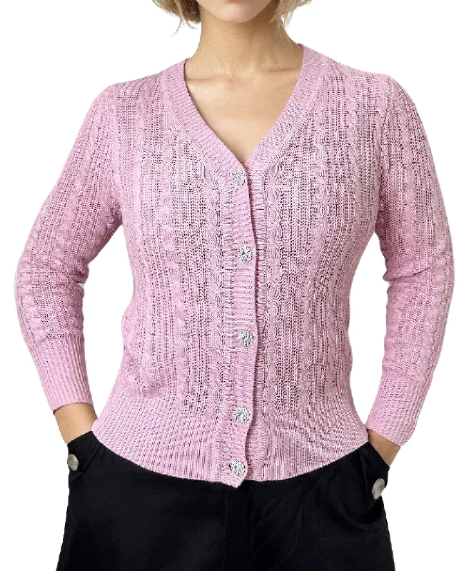 Online Boutiques Cable Knit Cardigan