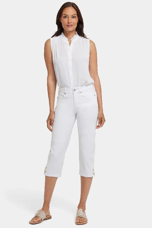 Women's Athleisure Apparel Marilyn Straight Crop Jeans In Petite - Optic White