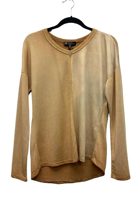 Women's Office Attire The Knit Top In Golden