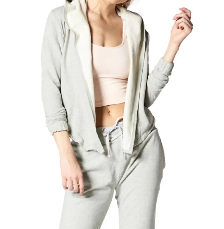 Affordable Women's Garments Tania Hooded Jacket In Heather Grey