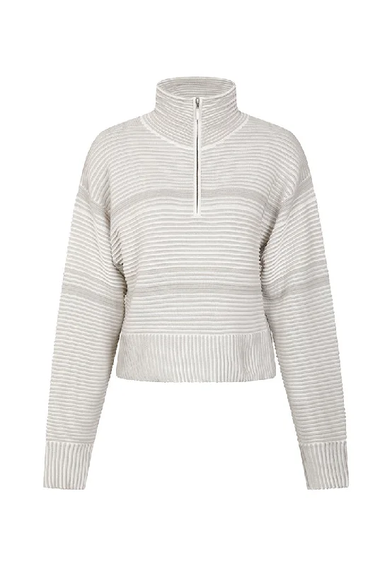 Casual Garments For Women Mille-Feuille Ribbed Cool Weather Pullover