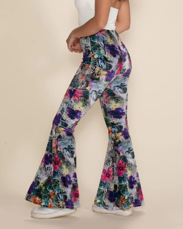 Sophisticated Women's Fashion Women's Velvet Flare Pant | Safari Garden