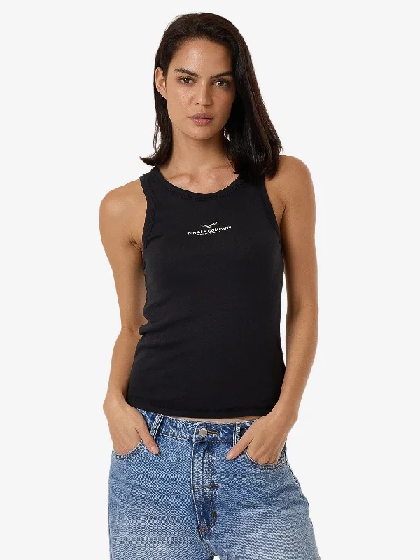 Elegant Women's Evening Garments Emblem Of Strength Sloane Tank - Washed Black