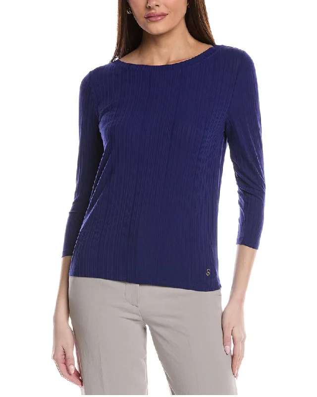 Women's Evening Outfit St. John Sleek Rib Jersey Knit Top