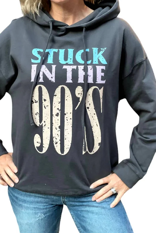 Clothes For Sale 90's Graphic Hoodie In Black