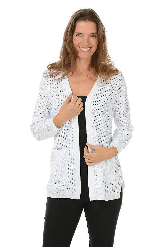 Women's Holiday Apparel Long Dolman Sleeve Double Pocket Cardigan