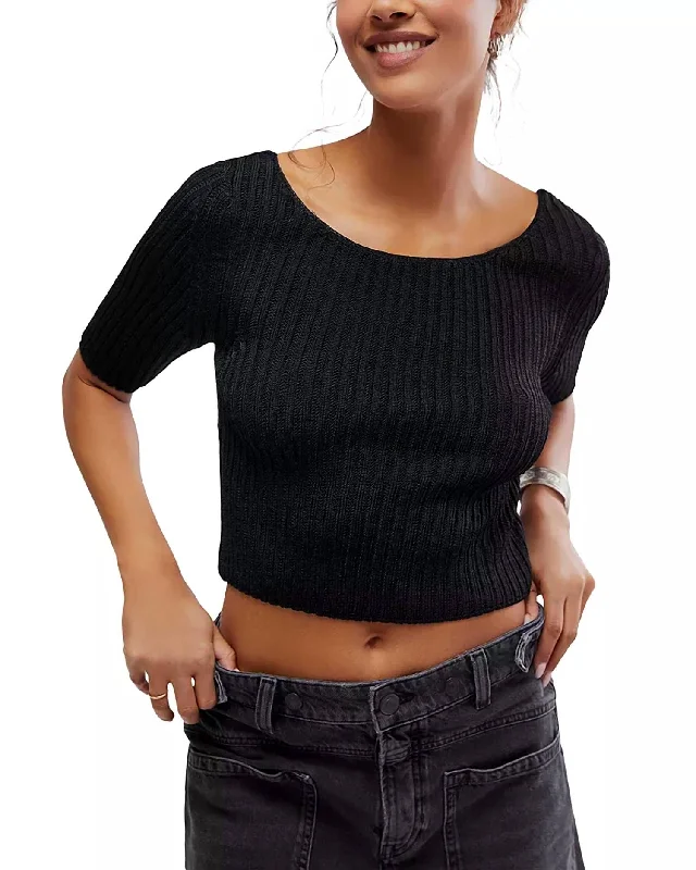 Elegant Women's Evening Garments San Lucas Pullover Top In Black