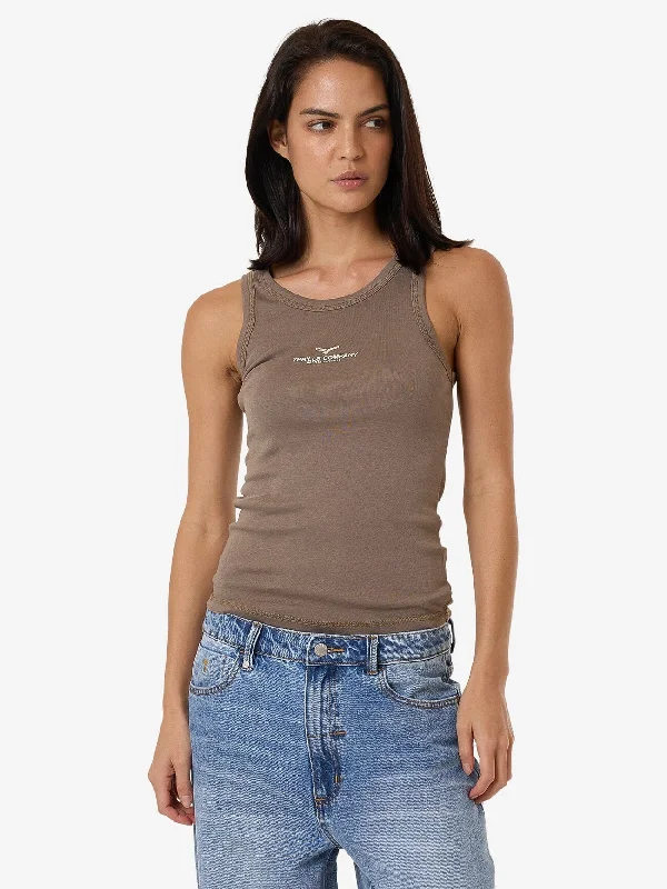 Women's Comfortable Lounge Garments Emblem Of Strength Sloane Tank - Fungi