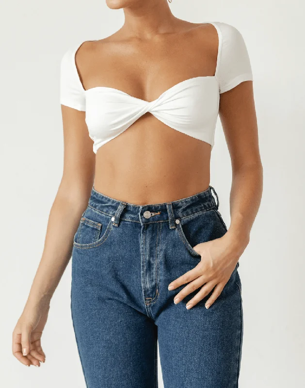 Women's Clothing Online Sale Tylah Crop Top (White)