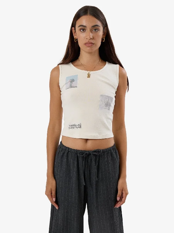 Women's Formal Apparel One Way Or Another Y2K Tank - Heritage White