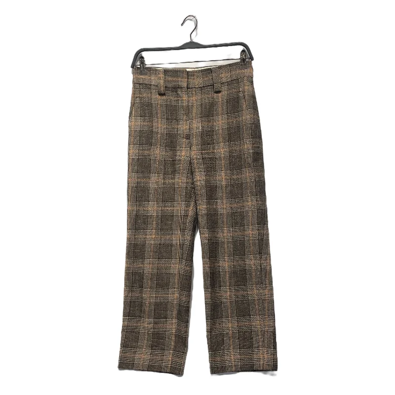 Women's Elegant Evening Attire Acne Studios/Straight Pants/32/Plaid/Wool/BRW/