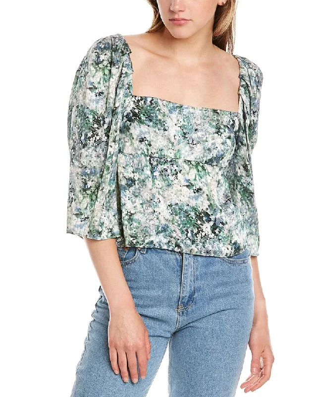 Women's Vacation Garments Vince Painted Floral Top