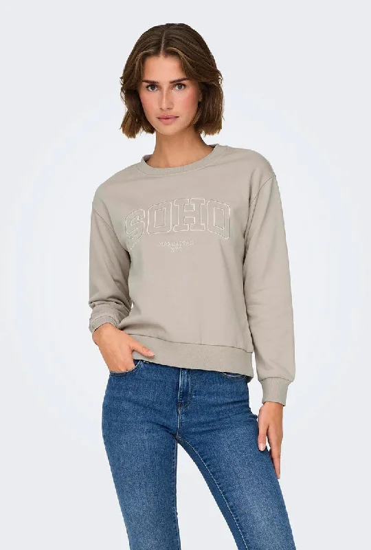 Wardrobe Upgrade JDY PARIS EMB SWEATSHIRT