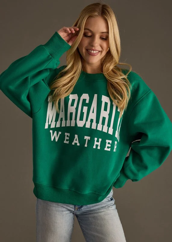 Chic & Cozy Apparel Green Margarita Weather Sweatshirt