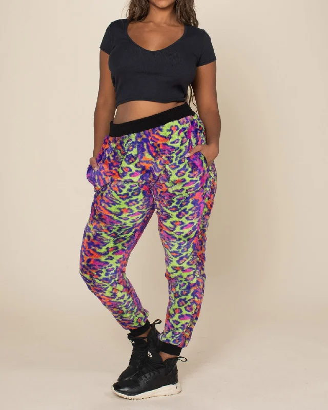 Effortless Chic for Women Women's Lounge Pants | Neon Disco Kitty