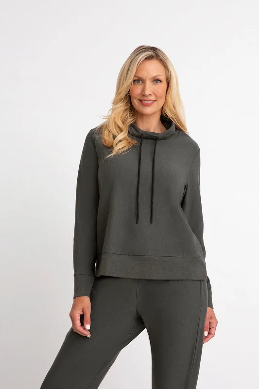 Current Trends Bamboo Fleece Sweatshirt Long Sleeve | Raven