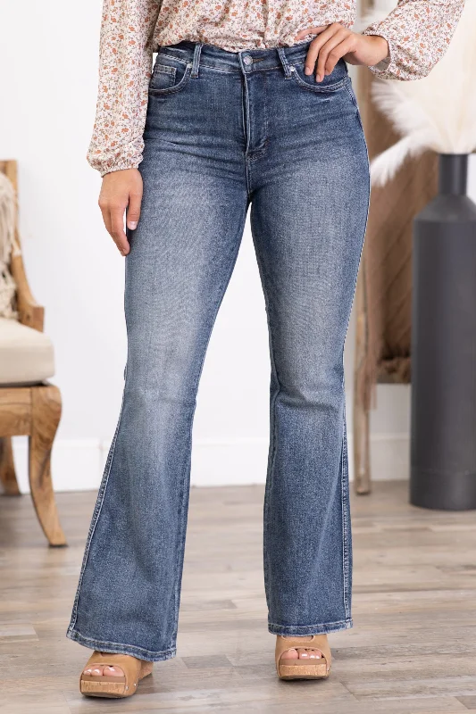 Minimalist Style Judy Blue Tummy Control Flare Jeans