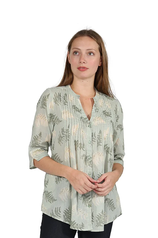 Trendy Women's Apparel for All Seasons Fern Print Release Print Tunic