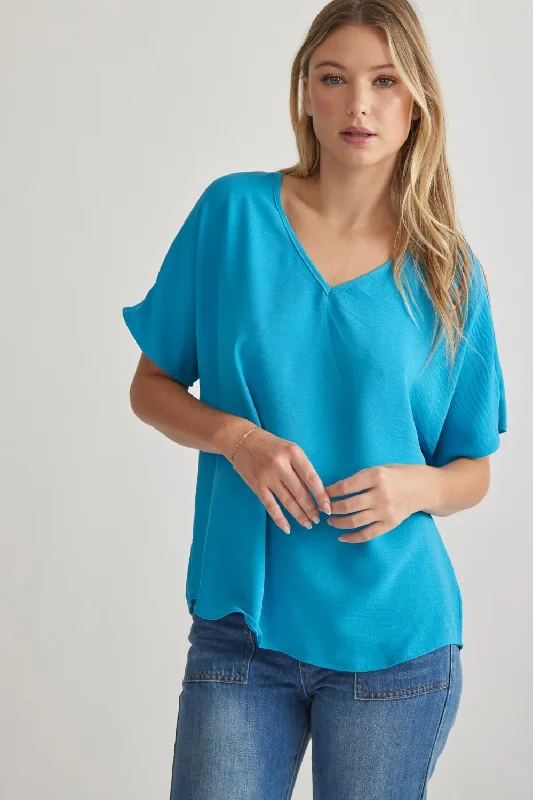 Festival Fashion Entro V Neck Basic Top