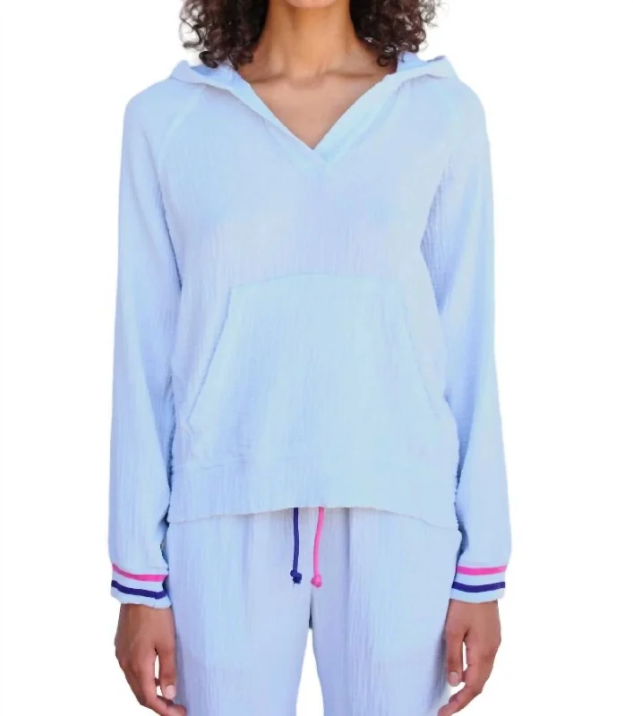 Effortless Chic for Women Popover Hoodie In Sky