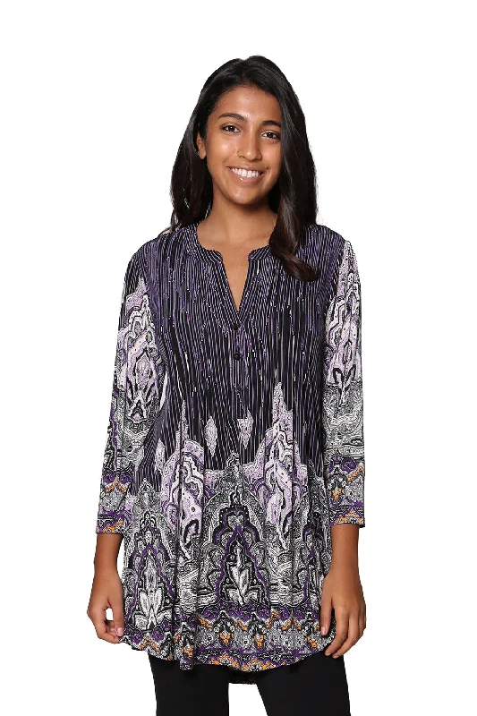 Sale On Sale La Cera Empire Paisley Print Tunic