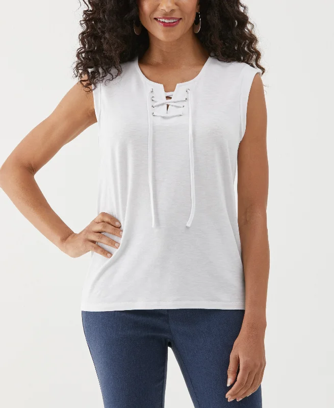 Women's Clothes And Apparel Sets Lace-Up Tank Top