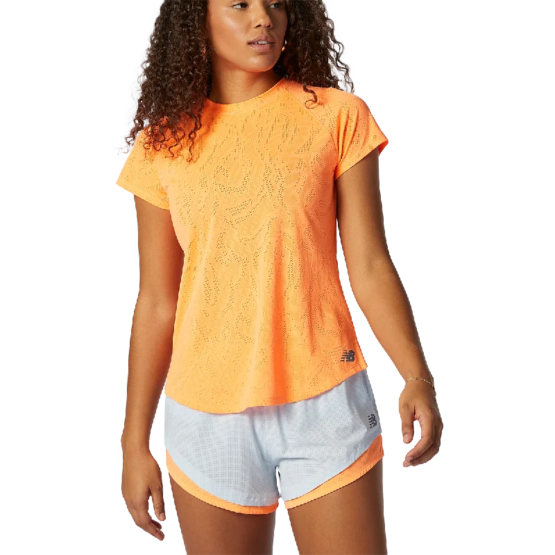 Trendy Women's Wear Women's NYC Half Q Speed Fuel Jacquard Short Sleeve