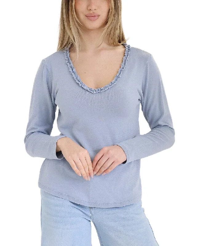 High-Quality Women's Fashion Dresses Ruffle Knit Top