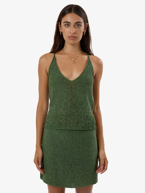 Women's Work Apparel Jagger Knit Tank - Elm Green