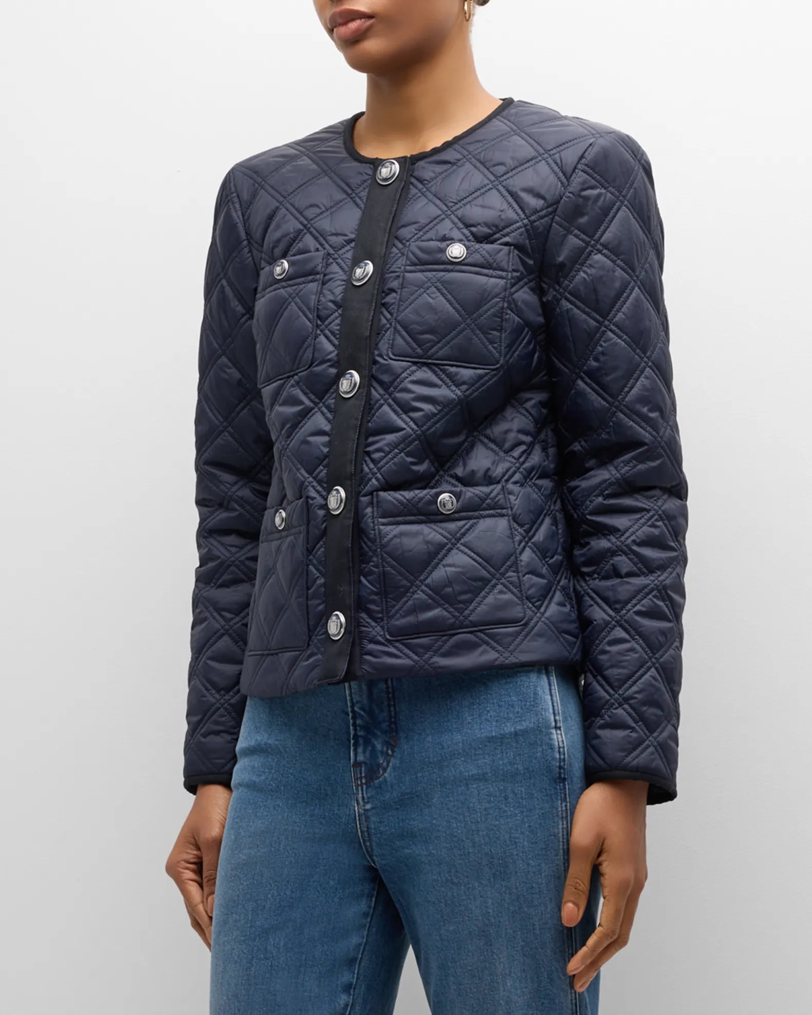 Flash Sale Event Shalia Quilted Jacket - Navy