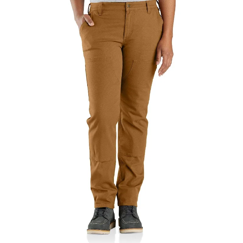 Women's Trendy Attire Carhartt Women's Rugged Flex® Double-Front Canvas Pant_Carhartt Brown