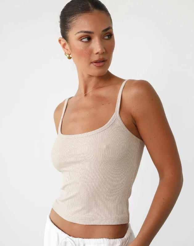 Relaxed Style Malina Cami Top (Almond)