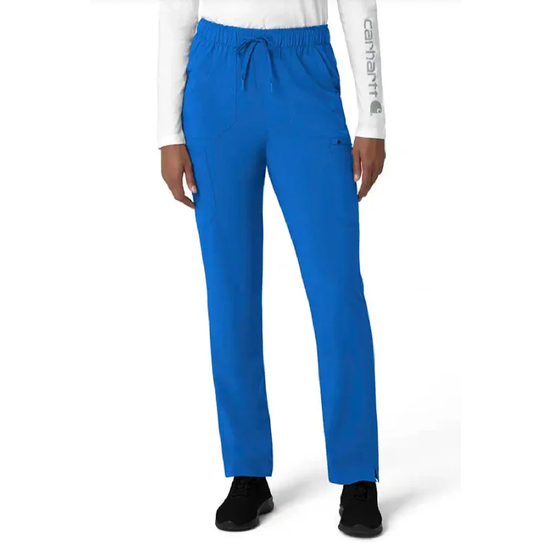 Women's Clothing And Garments Sets Carhartt Women's Force Cross Flex 7-Poket Cargo Scrub Pant_Royal