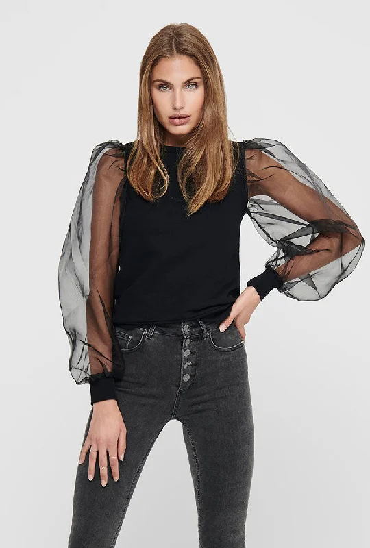 Trendy Street Style ONLY CANA ORGANZA SWEATSHIRT