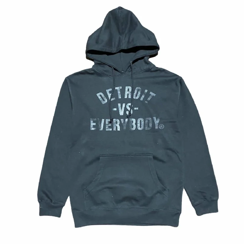 Comfortable Women's Outfits Men's Detroit Hoodie In Black/black