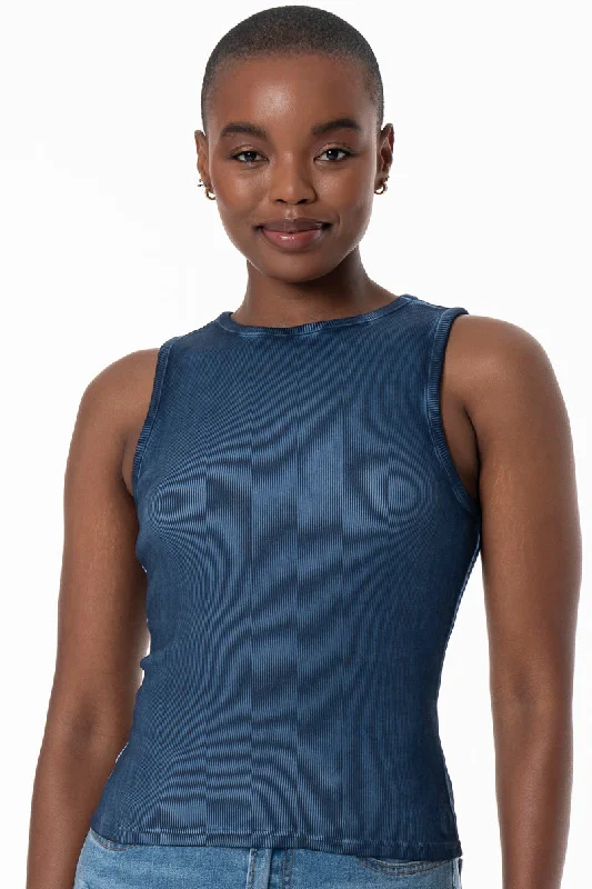 Women's Professional Apparel Ribbed Tank Top _ 154753 _ Blue