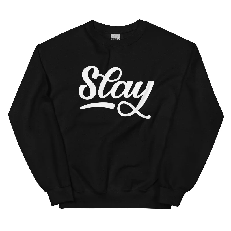 Women's Activewear Garments Slay Black Sweatshirt