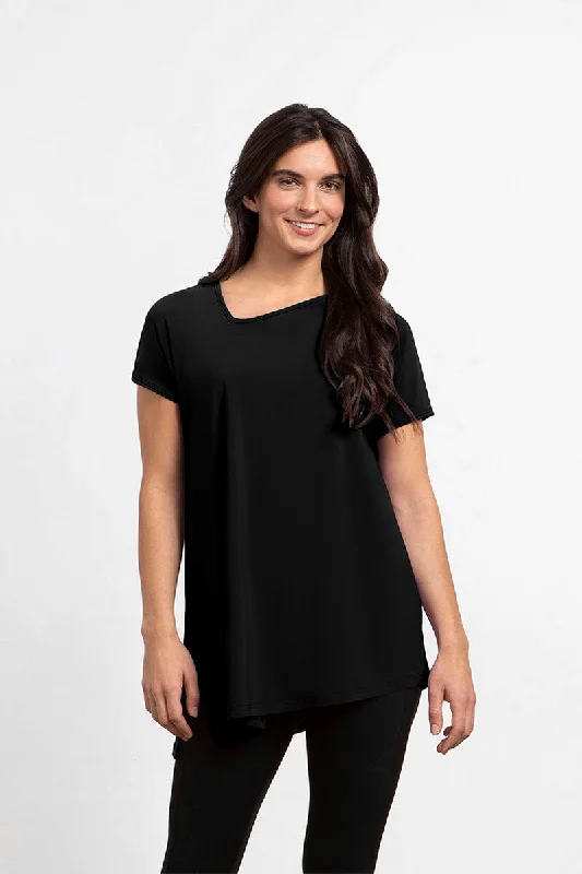 Chic Women's Clothing Online Dolman Angle Tunic | Black