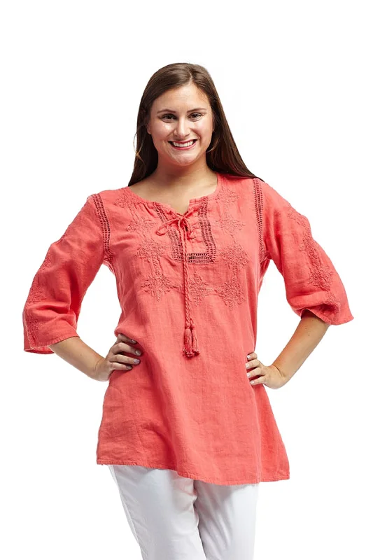 Elegant Women's Clothing Online Linen Tunic