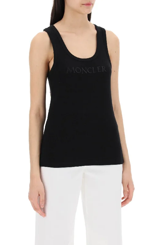 Trendy Boutique Online Moncler Sleeveless Ribbed Jersey Top