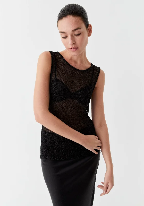 Women's Casual Apparel Dita Knit Tank_Black