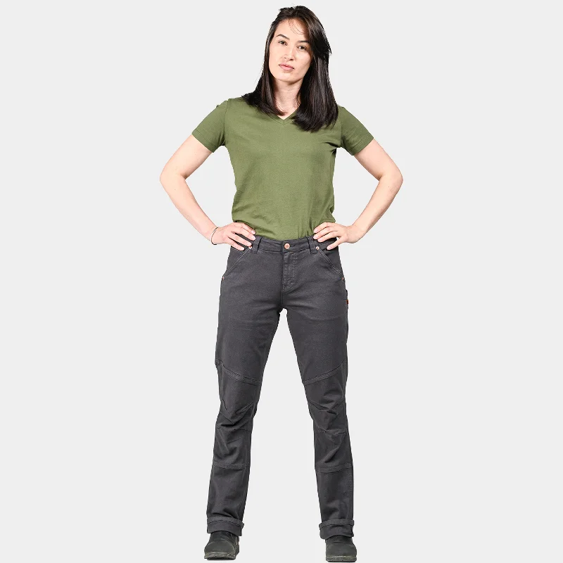 Women's Classic Attire Dovetail Workwear Women's GO TO Double-Front Canvas Stretch Pant