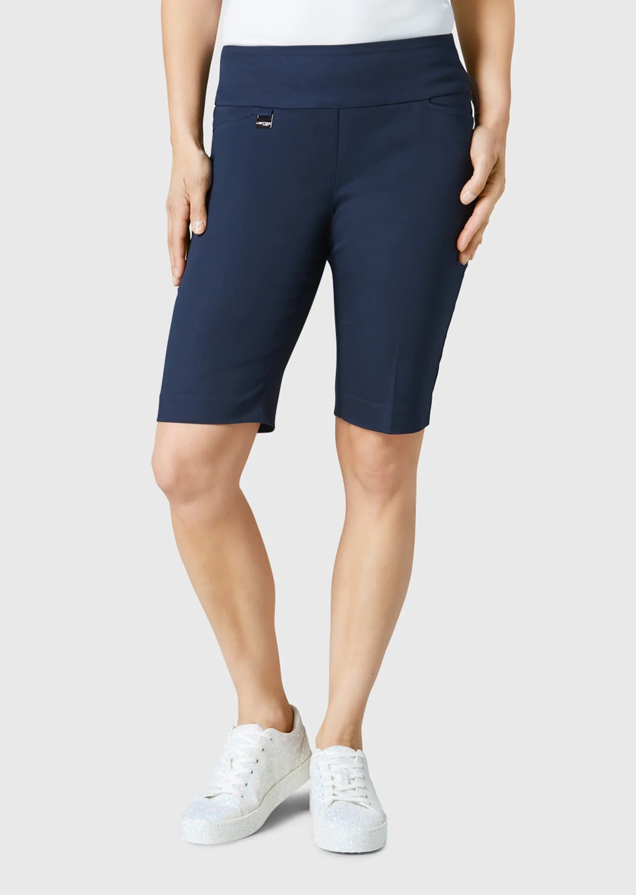 Stylish Women's Apparel Lisette L Montreal 11-Inch Jupiter Bermuda Short with Pockets - Marine Blue