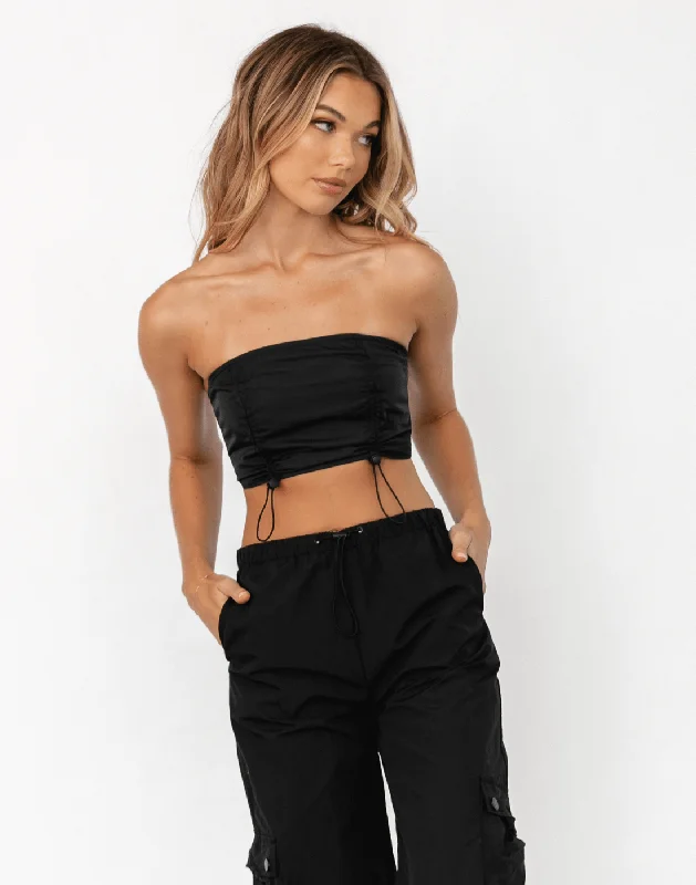 Online Shopping Boutiques Pierson Crop Top (Black)