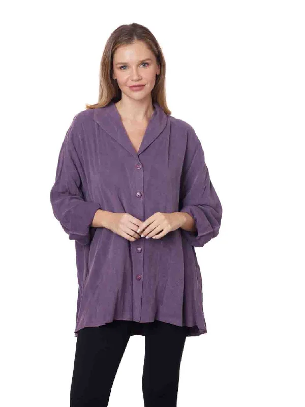 Save Big Tianello TENCEL™  "Jacquelyn" Jacket - Wisteria XL, 0X