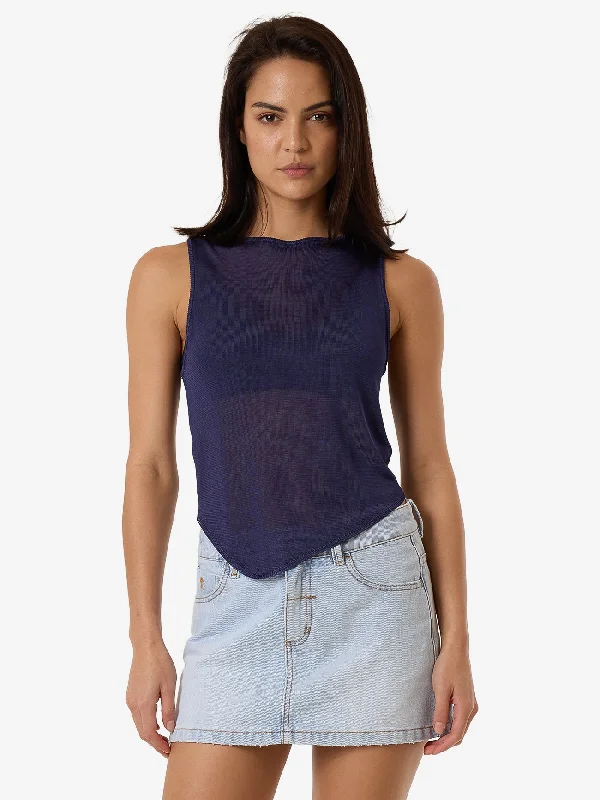 Women's Clothing And Garments Sets Anais Knit Tank - Estate Blue