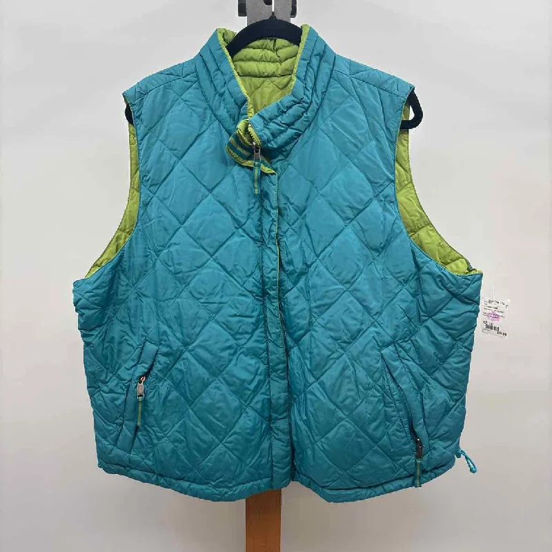 Fashion-forward Women's Clothing Coldwater Creek Women's Size 3X Teal Quilted Vest