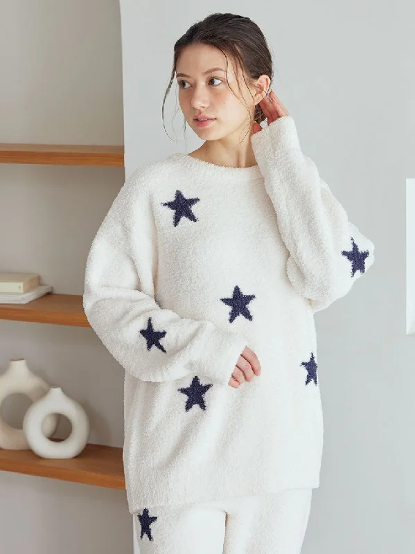 Women's Resort Attire Powder Star Jacquard Pullover